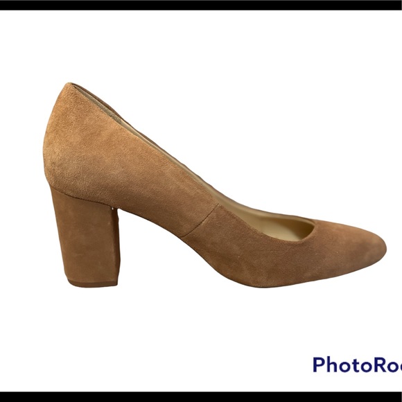 NWT H&M Tan Suede Pumps size 5.5 but fit like 6 - Picture 7 of 10